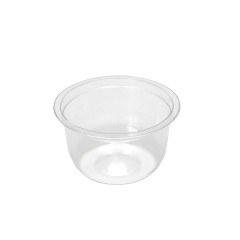 POT TRANSPARENT 205 CC EN PET Ø95 MM - SPECIAL FROID Ø9.5XH.5.3 CM (50 U)