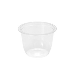 POT TRANSPARENT 270 CC EN PET Ø95 MM - SPECIAL FROID Ø9.5XH.6.8 CM (50 U)