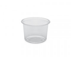 POT TRANSPARENT 16OZ/500 ML EN PET- SPECIAL FROID AVEC COUVERCLE PLAT (30 U)
