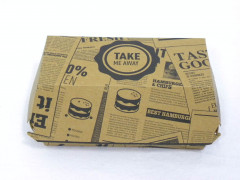 BOITE BURGER CARTON 175X90X90 MM PARCHEMIN BRUN (320 U)