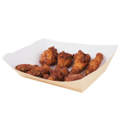 BARQUETTE BATEAU SNACKING 750ML GAMME KRAFT BRUN 13.8X8.5X5.3 CM (25 U)