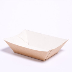 BARQUETTE BATEAU SNACKING 500ML GAMME KRAFT BRUN 122X80X55 MM (25 U)