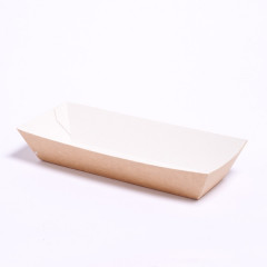 BARQUETTE BATEAU SNACKING GAMME KRAFT BRUN 172X55X38 MM (25 U)