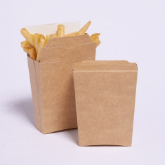 ETUI A FRITES A EMPORTER GAMME KRAFT BRUN 82X33X125 MM (25 U)