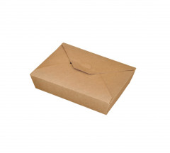 BOITE REPAS GAMME KRAFT BRUN 220X160X55 MM - 1500 ML (50 U)