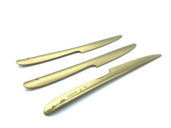 COUTEAU LUXE REUTILISABLE 175 MM COULEUR BRONZE (50 U)