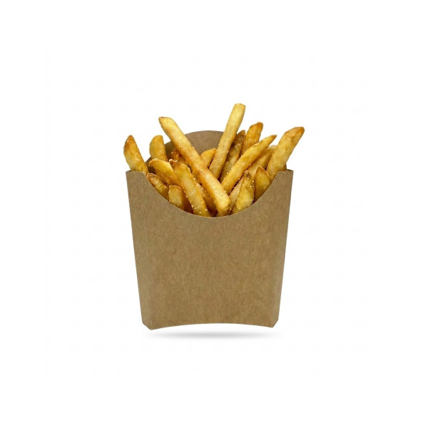 ETUI A FRITES PETITE GAMME KRAFT BRUN 150CC 8.2X2.2X9 CM (25 U)