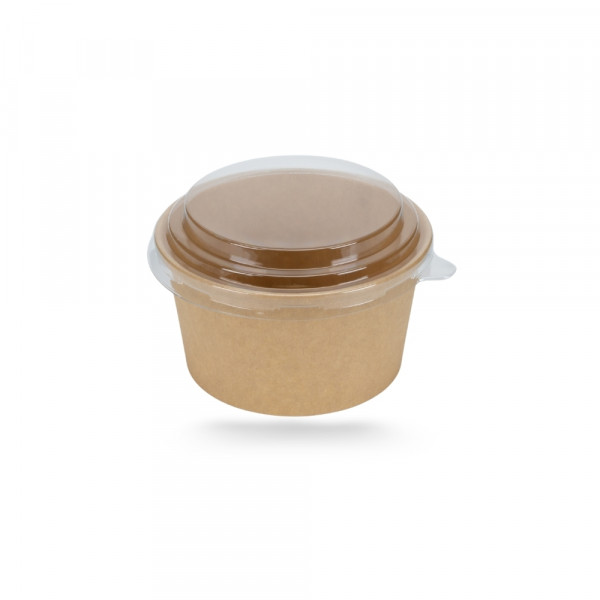 BOL SALADE GAMME KRAFT BRUN 360 ML 11.5X9.3XH.6.2 CM Ø11.5 CM (25 U)