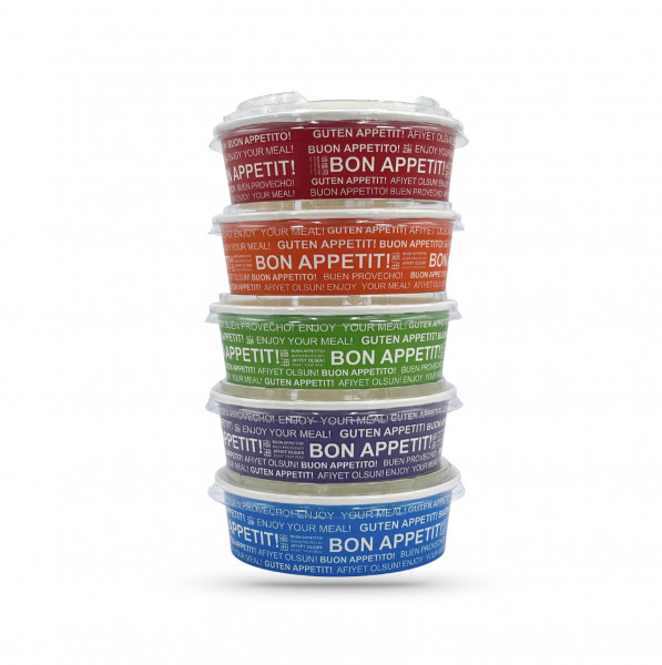 BOL SALADE GAMME KRAFT COLORÉ MODELE «&nbsp;MAXIM&nbsp;» 500 ML Ø15XØ12X H.4.7 CM (50 U)