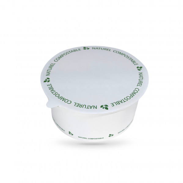 OPERCULE COMPOSTABLE NATUREL BLANC Ø15 CM POUR BOL SALADE SPECIAL MACHINE(100 U)