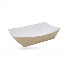 BARQUETTE BATEAU SNACKING GAMME KRAFT BRUN 180X90X63 MM (25 U)