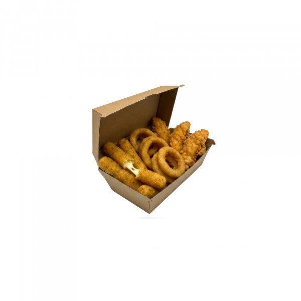 BOITE SNACKING GAMME KRAFT BRUN 20.5X11X8.5 CM (25 U)