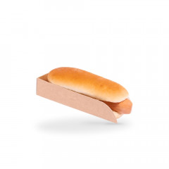 SUPPORT SNACKING GAMME KRAFT BRUN PM 17.5X5X3.5 CM (25 U)