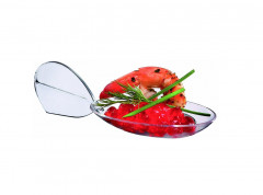 MIGNARDISE CUILLERE TRANSPARENTE REUTILISABLE 10X4X3 CM (60 U)