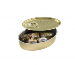 MIGNARDISE BOITE DE CONSERVE DOREE 114X74X30 MM 12 CL (30 U)