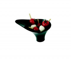 MIGNARDISE MINI COUPE PLASTIQUE NOIRE REUTILISABLE 7.5 CL (10 U)