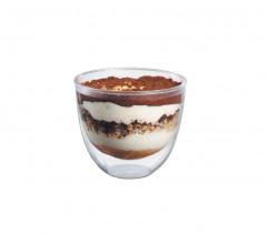 MIGNARDISE MINI POT DOUBLE PAROI PS TRANSP REUTILISABLE H.64XØ73.4MM 140ML (10U)