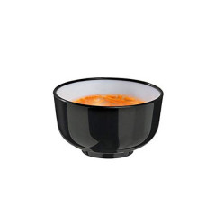 MIGNARDISE MINI BOL THAÏ EXTERIEUR NOIR INTERIEUR BLANC H.28XØ50 MM 3CL (10 U)