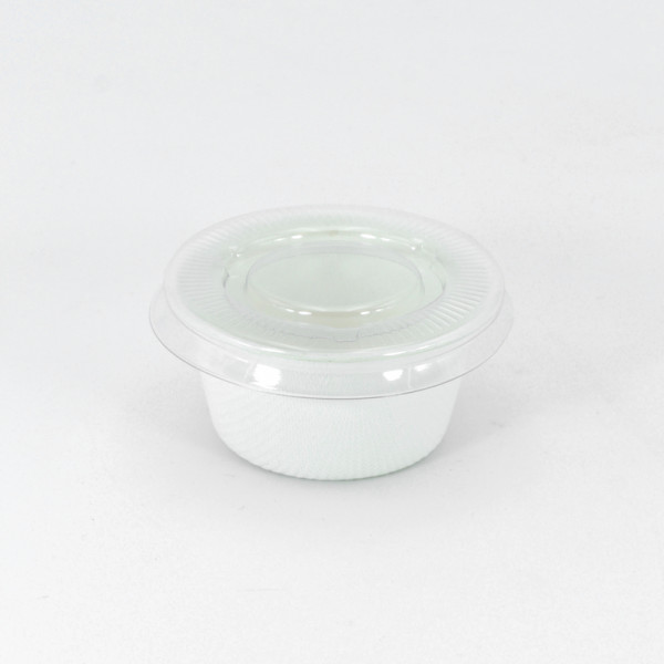 PETIT POT ROND BLANC 2OZ GAMME BIO CANNE À SUCRE 60 ML (COUV=C4G520A) (50 U)