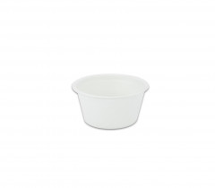 PETIT POT ROND BLANC 2OZ GAMME BIO CANNE À SUCRE 60 ML (COUV=C4G520A) (50 U)