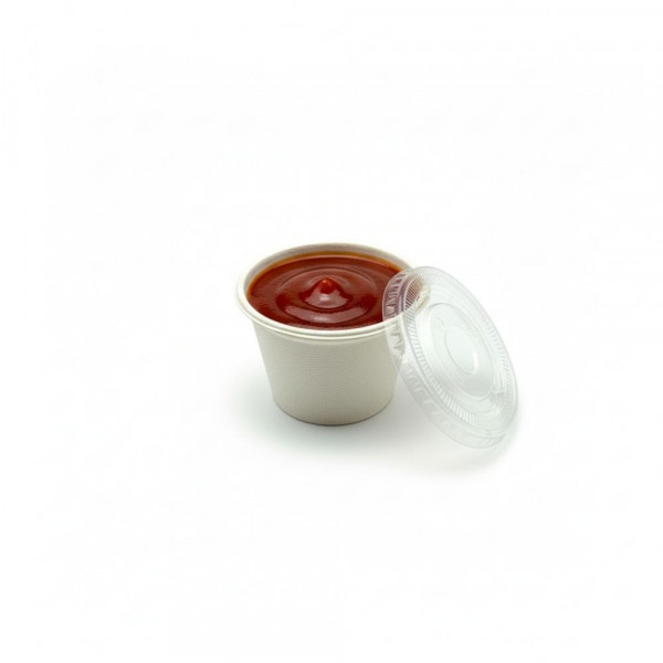POT ROND BLANC 4OZ GAMME BIO CANNE À SUCRE 120 ML Ø7.5XH.5.3 CM (50 U)