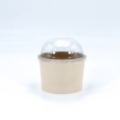 COUVERCLE DOME PET 12OZ POUR POTS (C4G521CA) (50 U)