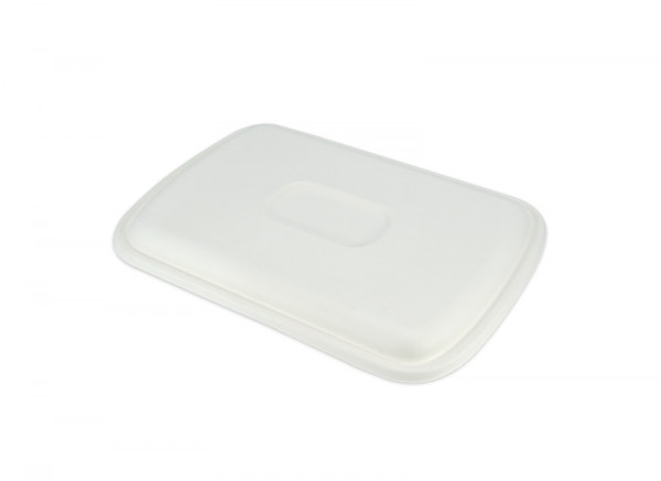 PLATEAU REPAS BLANC 6 COMPARTIMENTS GAMME BIO 39.3X28.2X4CM (COUV=C4G539C) (15U)