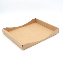 PLATEAU REPAS GAMME KRAFT 33X27.8X40 CM (50 U)