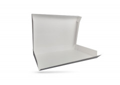 BOITE BLANCHE NANOCANNELURE POUR PLATEAU TRAITEUR 42X28X5.5CM C5A140-45-47(100U)