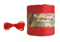 PELOTE RAPHLENE ROUGE - L.200 METRES (1 U)