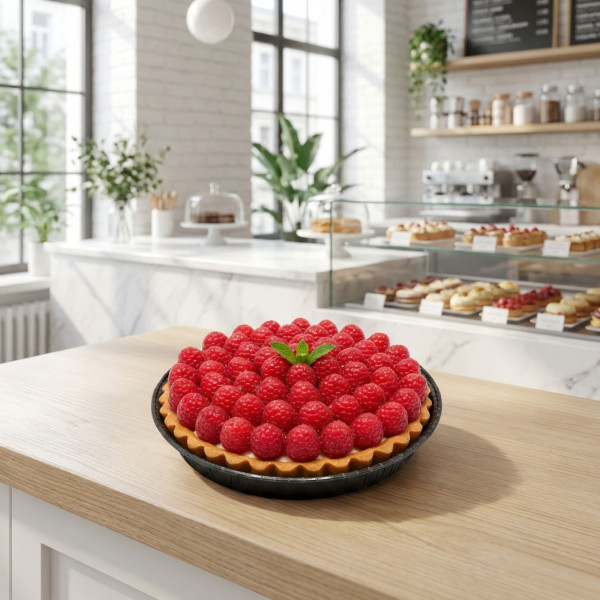 TOURTIERE CUISSON MARRON 18X2.2 CM (200 U)