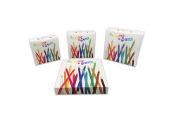 BOITE PÂTISSIERE 200X50 MM MODELE CRAYONS (50 U)