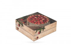BOITE PÂTISSIERE 220X80 MM MODELE PROVENCE (50 U)