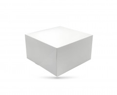 BOITE PÂTISSIERE BLANCHE 220X130 MM ORIGINE FRANCE (50 U)