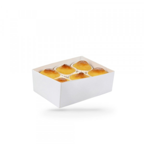 CAISSETTE PÂTISSIERE BLANCHE 18X12X5 CM ORIGINE FRANCE (100 U)