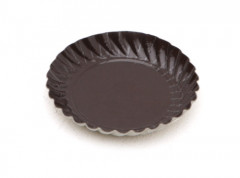 MINI ASSIETTE RONDE CARTONNÉE MARRON D.55 X H.10 MM (100 U)