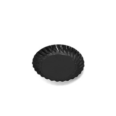 MINI ASSIETTE RONDE CARTONNÉE NOIRE D.55 X H.10 MM (100 U)