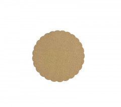 ROND KRAFT BRUN FESTONNÉ EN CARTON D.23 CM (250 U)