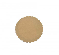 ROND KRAFT BRUN FESTONNÉ EN CARTON D.27 CM (250 U)