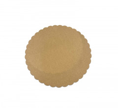 ROND KRAFT BRUN FESTONNÉ EN CARTON D.32 CM (250 U)