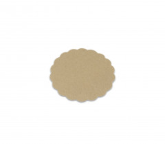 ROND KRAFT BRUN FESTONNÉ EN CARTON D.15 CM (250 U)