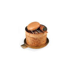 SUPPORT ROND CARTON OR ET NOIR A LANGUETTE D.8 CM (250 U)