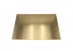 SUPPORT RECTANGULAIRE CARTON OR ET BLANC 400X600 MM (25 U)