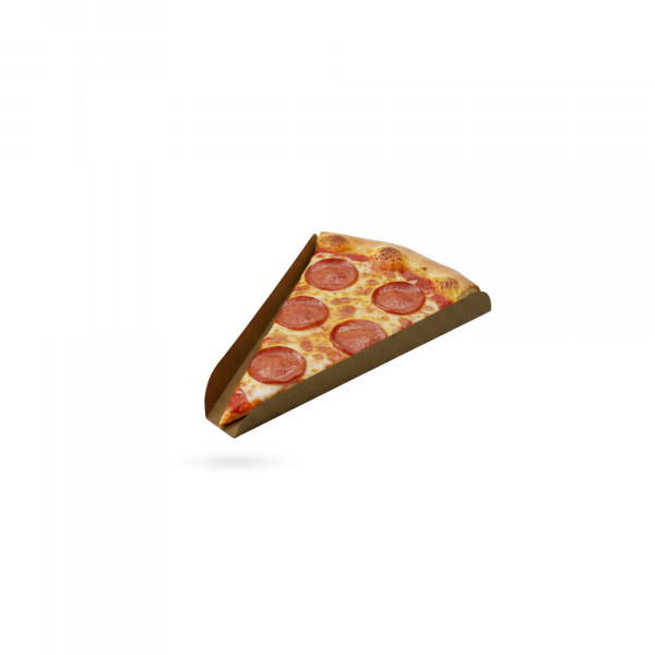 PELLE PART A PIZZA TRIANGULAIRE GAMME KRAFT BRUN 22x22x2 CM (50 U)