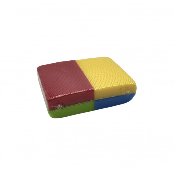 EPONGE HACCP 4 COULEURS NOUVELLE GENERATION SANS RAYURES 13.6x9x2.6 CM (4 U)