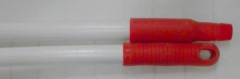 MANCHE FIBRE DE VERRE EMBOUTS ROUGE 1.40 M X D.25 MM (1 U)