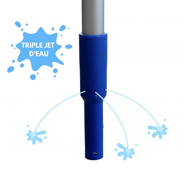 MANCHE AVEC RESERVOIR POUR LIQUIDE EMBOUT BLEU A CLIP 147 CM POUR E2D106K (1 U)