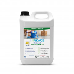 NETTOYANT MULTI-SURFACES DESINFECTANT EFIKACE UNIVERSEL CONCENTRE CITRON 5L (1U)