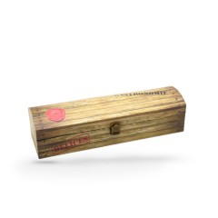 COFFRET CARTON RECTANGULAIRE MAGNUM IMITATION BOIS 43X13X11 CM (1 U)