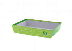 CORBEILLE RECT. CARTON VERTE 